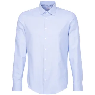 Seidensticker Slim Fit Hemd Mid Blue 40