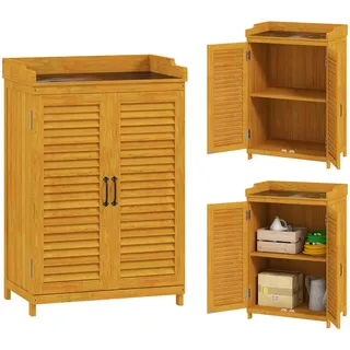 Outsunny Geräteschrank 6,55 x 0,4 m Gelb