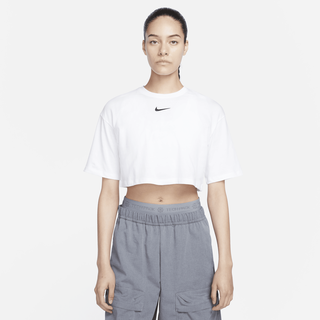 Nike Sportswear Kurz-T-Shirt für Damen - Weiß, XS (EU 32-34)