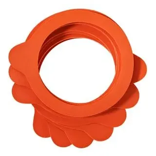 WECK® Einkochring für Einmachgläser, Ø54/66 mm, 10er-Set, Rot