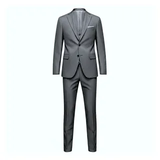 Keskin Collection Anzug 3-teilig Keskin Collection Anzug 3 teilig Schwarz Grau Dunkelblau Hellgrau TOP (3 teiliges Set) 3 teilger Set grau 50