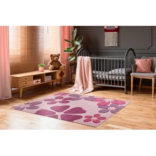 -luxor- living Flair Carving Kinderteppich 60 x 115 cm Rosa