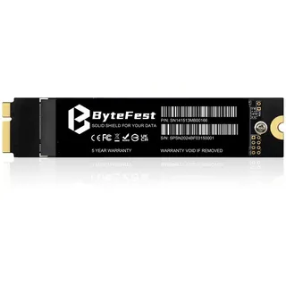 ByteFest SSD 512GB Festplatte Intern für Apple MacBook Air Mitte 2012 A1465 (EMC 2558) A1466 (EMC 2559) (MacOS Vorinstalliert)