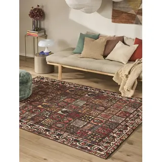benuta Teppich Mara, rechteckig, Höhe: 6 mm, Kunstfaser, Berber, Ethno-Style, Wohnzimmer rot 200 cm x 300 cm x 6 mm