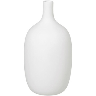 Blomus Vase Ceola, Weiß, Keramik, bauchig, 21.0 cm, Dekoration, Vasen, Keramikvasen