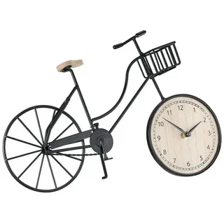 GILDE Standuhr Standuhr Fahrrad aus Metall von Gilde - Geschenkidee Fahrradfahrer Ges