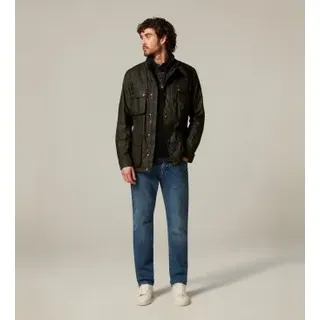 Belstaff für Herren. 105300 Fieldmaster-Jacke in verwaschenem Olivgrün (48), Lässig, Baumwolle