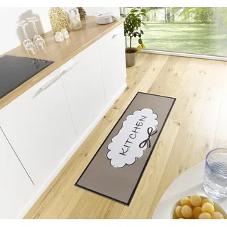 HANSE HOME Cook & Clean Küchenläufer – Küchenteppich Kitchen Wolken Motiv Teppichläufer rutschfest Pflegeleicht Teppich Läufer für Küche, Flur, Eingangsbereich, Esszimmer – 50x150cm