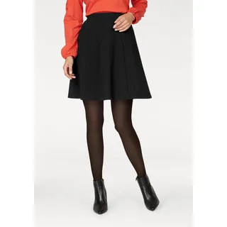 Jerseyrock ANISTON SELECTED Gr. 38, schwarz Damen Röcke Kurze mit Struktur