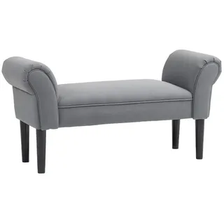furnicato Polsterbank Sitzbank Bettbank 102x36x51 cm Grau (1-St) grau