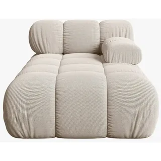 Micadoni Recamiere Bellis, Chaise Longue 1-Sitzer Modul beige