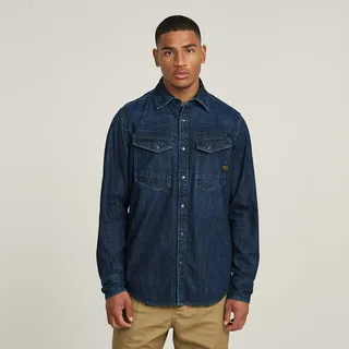 G-Star Dakota Slim Langarmhemd Blau M