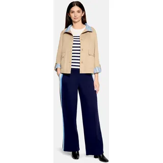 Cartoon Casual-Jacke mit aufgesetzten Taschen Beige - 42