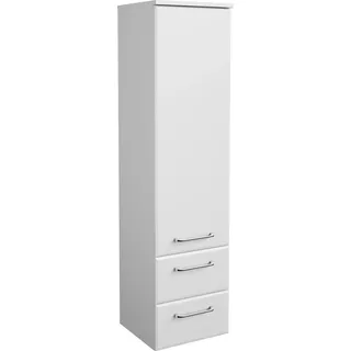 Saphir Quickset Badschrank 35 x 136,1 x 33 cm Weiß