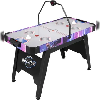 Costway Airhockey Tisch, Air Hockey Spieltisch mit LED-Anzeige, 12V-Motor, 2 Pucks & 2 Schiebern, Airhockeytisch Lufthockey Speedhockey für Kinder Erwachsene
