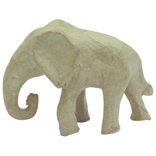 Décopatch AP186C - Figur aus Pappmaché, afrikanischer Elefant, 12x6,5x8cm, 1 Stück Elefant aus Afrika