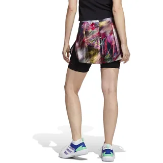 Damen Rock adidas  Melbourne Tennis Skirt Multicolor/Black M - Rosa - M