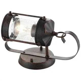 LINDBY Außenwandleuchte Aluminium 17 cm x 9,2 cm x 26 cm 1 x E27 braun