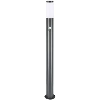 monzana Außenleuchte Edelstahl 100,0 cm mit Bewegungsmelder IP44 grau