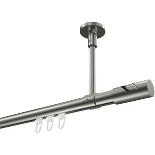 Interdeco Innenlaufgarnitur 1-läufig Ø 20 mm 480 cm Grau/Weiß