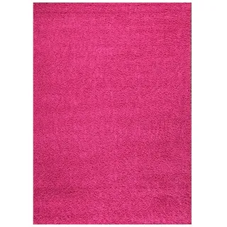 Vimoda Hochflor-Teppich Prime Shaggy Langflor Teppich pink, Quadrat, Höhe: 30 mm, Einfarbig Modern Läufer Pink Rosa rosa Quadrat | Ø 0 cm x 200 cm x 200 cm x 30 mm