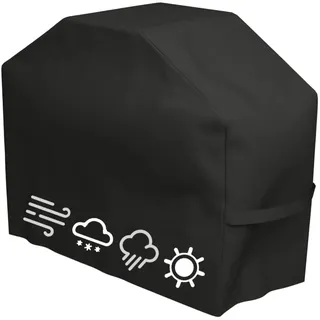 amnzolxy Grillabdeckung 145 x 61 x 117 cm wasserdicht schwarz