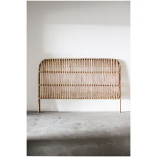 Yoli living GbR Bettgestell Rattan Bettkopfteil