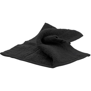 Handtuch aus Baumwolle, 30x30 cm, Schwarz