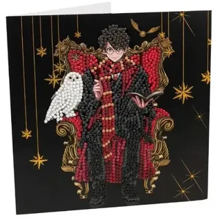 Craft Buddy - Crystal Art Diamond Painting "Harry & Hedwig" Harry Potter Crystal Art Card