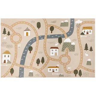 Atmosphera ROADMAP Kinderteppich 100 x 150 cm Jute
