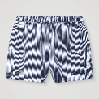 Badeshorts Sylbio für Herren Weiß/Marineblau - S