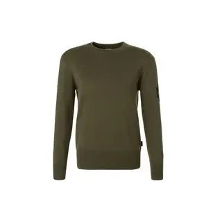 Strellson Herren Pullover grün unifarben, grün, Herbst/Winter 2024/2025