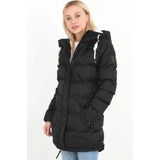 Damen Winterjacke Steph Schwarz XL mit Kapuze, pflegeleicht und strapazierfähig - Schwarz - XL