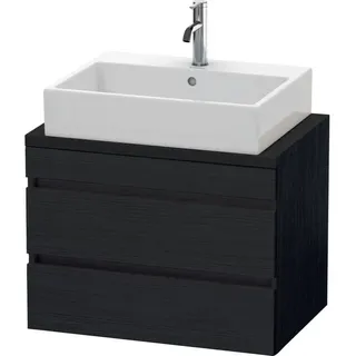 Duravit DuraStyle Waschtisch-Unterschrank DS530601616 70 x 47,8 cm, Eiche schwarz, für Konsole, 2 Schubkästen