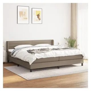 vidaXL Boxspringbett 200 x 200 cm Taupe