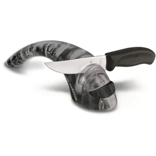 Victorinox Messerschärfer mit Keramikrollen für Haushalt, 2-Stufig, Sichere Handhabung, für Rechts- und Linkshänder