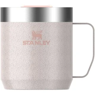 STANLEY 1913 Classic Legendary Camp Mug Thermobecher 0.35L - Hält 1.5 Stunden Heiß - 3 Stunden Kalt - BPA-Frei - Spülmaschinenfest - Edelstahl Kaffeebecher To Go - Rose Quartz