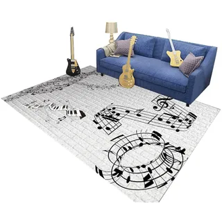 Hixingo Schlagzeug Teppich E Drum mit Schallschutz, Schlagzeugteppich Schallschutz rutschfeste Teppich Schalldämmend Antivibrationsmatte für Studio, Wohnung (Graues Klavier,140 * 200cm)