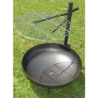 LEX Grillrost Ø 60cm mit Halterung für Feuerschalen MC4104 - Schwarz