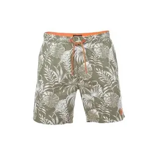 riverso Herren Badehose RIVKai Regular Fit Regular Fit Vintage Grün-Shiny Orange L