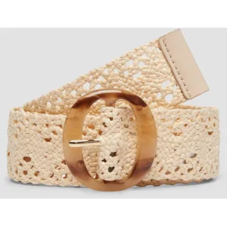 s.Oliver Textilgürtel Polyester beige 80 cm