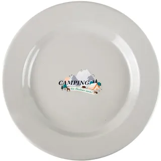 Münder Email Teller flach 24cm Camping