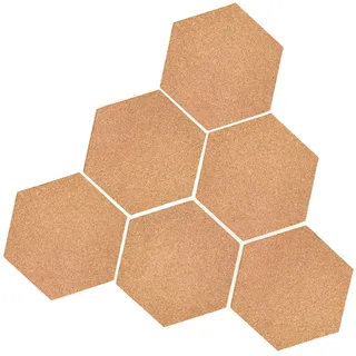 Pinnwand Kork 6mm Sechseckige Korkplatte Selbstklebend Pinwand Korkwand Korktafel Cork Board Korkpinnwand Korkplatten für die Wand
