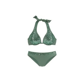 BRUNO BANANI Bügel-Bikini Damen smaragd Gr.42 Cup F
