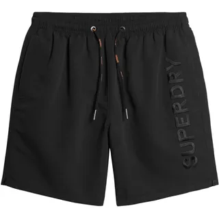 Superdry Herren 17-Zoll Polo-Badeshorts aus recyceltem Material - S