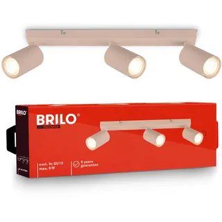 Briloner Deckenstrahler 3-flammig eckig beige