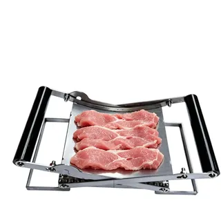 Generisch Manueller Fleischklopfer | Fleischklopfer aus Edelstahl | Tragbares Schweinesteaks Fleischpresse Werkzeug | Abnehmbar Schnitzelklopfer Küchenhelfer für Picknick & Camping
