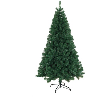 YSDNI Künstlicher Weihnachtsbaum 90-210cm Spitzen Dichte Nadeln Premium Grün Tannenbaum Christbaum Tannenbaum Künstlich mit Metallständer Einfacher Aufbau Langlebige Kunsttannenbäume