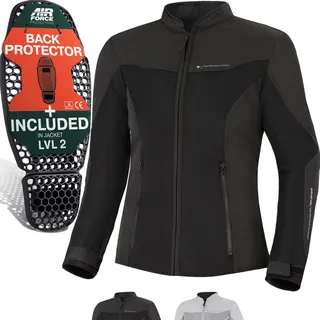 SHIMA Openair Motorradjacke Schwarz XL