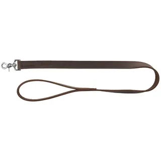 Trixie Rustic Fettleder-Leine, L–XL: 1,00 m / 25 mm, dunkelbraun